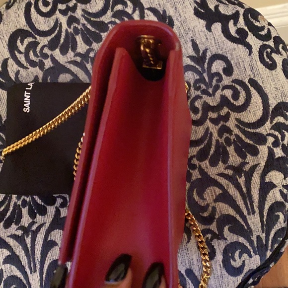 Saint Laurent Kate Medium Shoulder Bag Red *Pre-Loved* - Picture 10 of 11